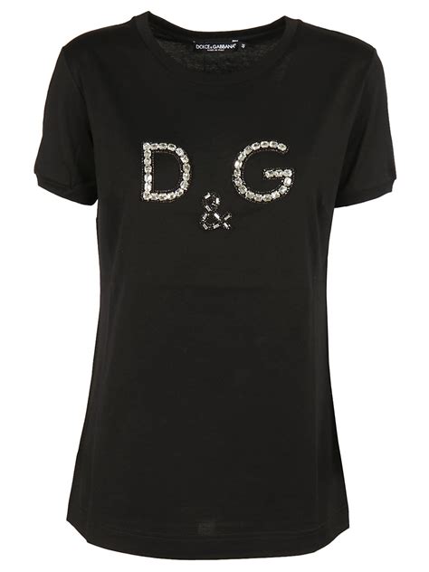 dolce gabbana t shirt women|dolce and gabbana black top.